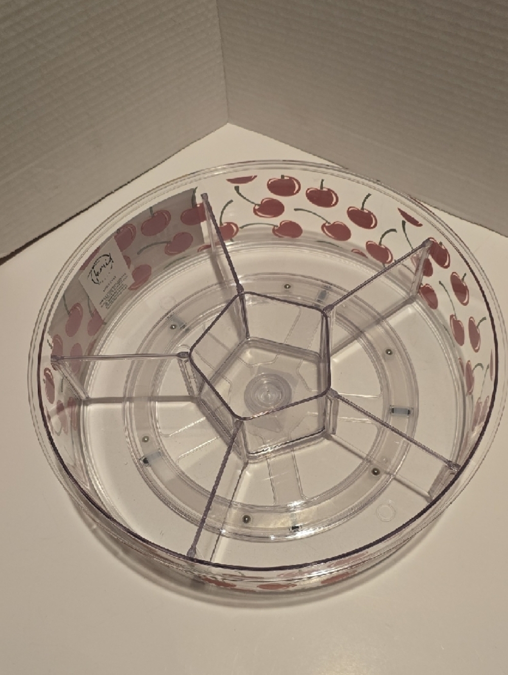 Cherry Bliss 6-Section Clear Rotating Organizer - Picture 2 of 4